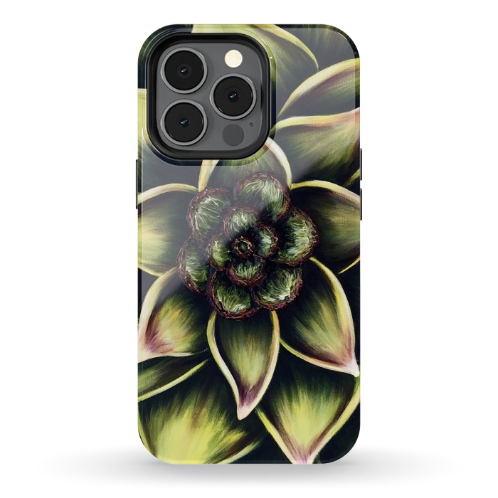 iPhone 13 pro StrongFit Succulent by Denise Cassidy Wood