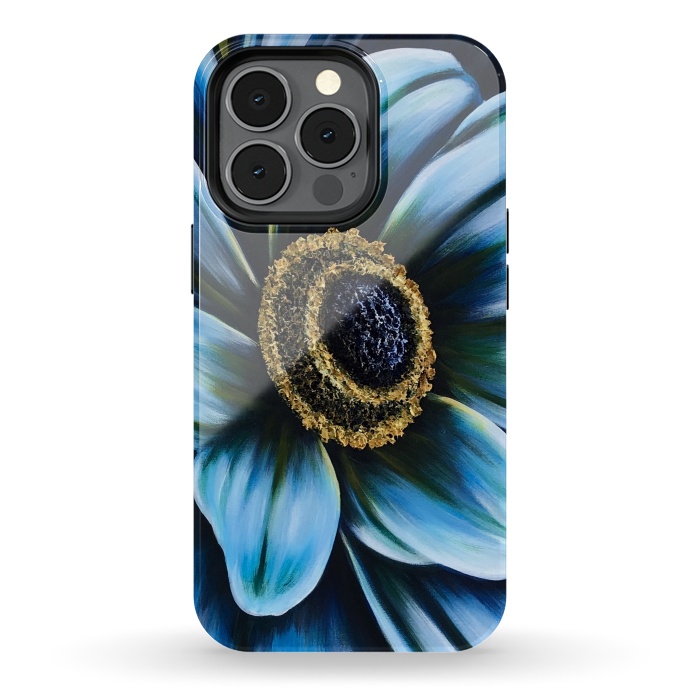 iPhone 13 pro StrongFit Blue Cosmos by Denise Cassidy Wood