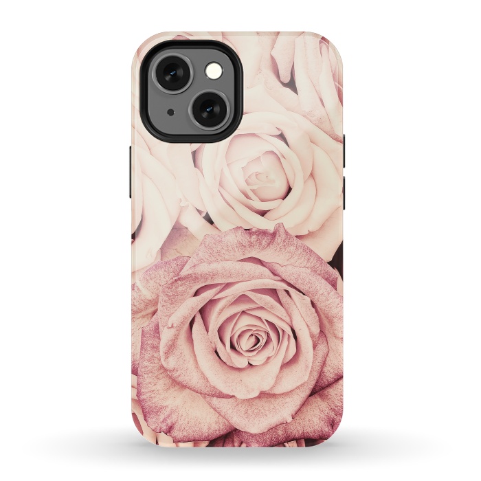 iPhone 13 mini StrongFit Pink Vintage Roses by  Utart