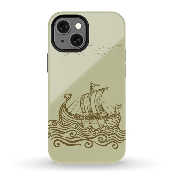 iPhone 13 mini StrongFit VIKING SHIP by Mangulica