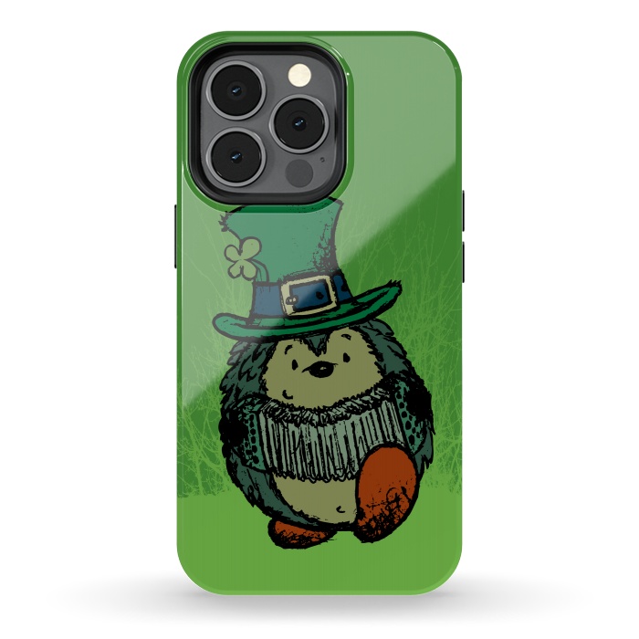 iPhone 13 pro StrongFit ST.PATRICK HEDGEHOG by Mangulica