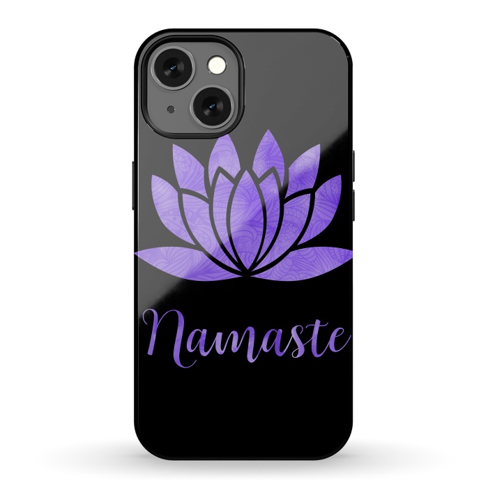 iPhone 13 StrongFit Namaste Lotus Flower by Andrea Haase
