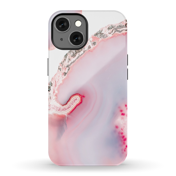iPhone 13 StrongFit Pink Agate Slices by  Utart