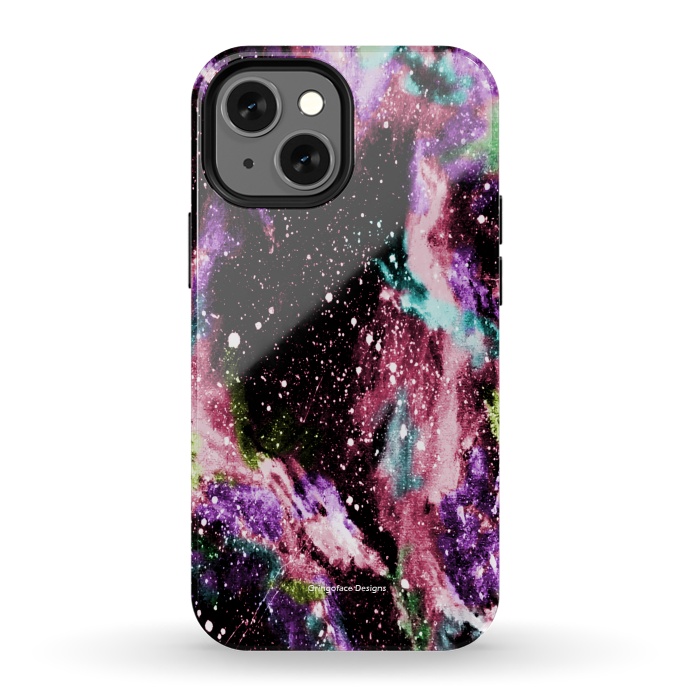 iPhone 13 mini StrongFit Cotton Candy Galaxy by Gringoface Designs