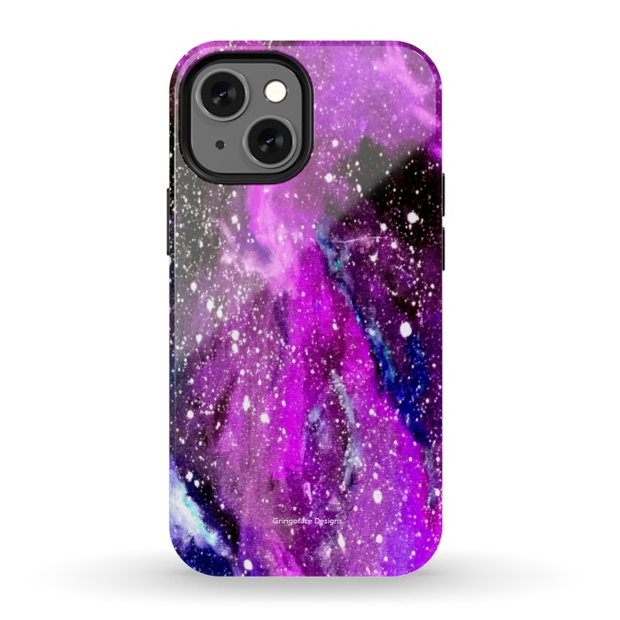 iPhone 13 mini StrongFit Ultraviolet Galaxy by Gringoface Designs