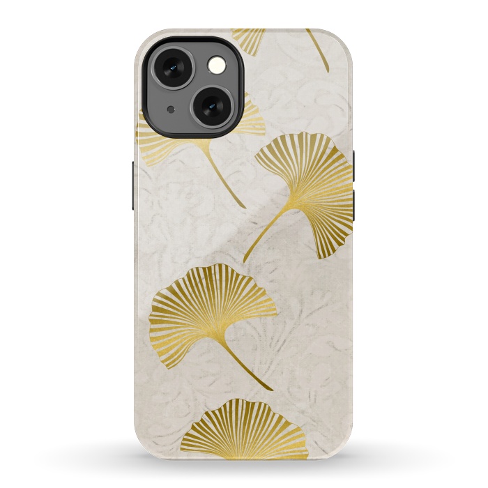 iPhone 13 StrongFit Golden Gingko Leaves by Andrea Haase