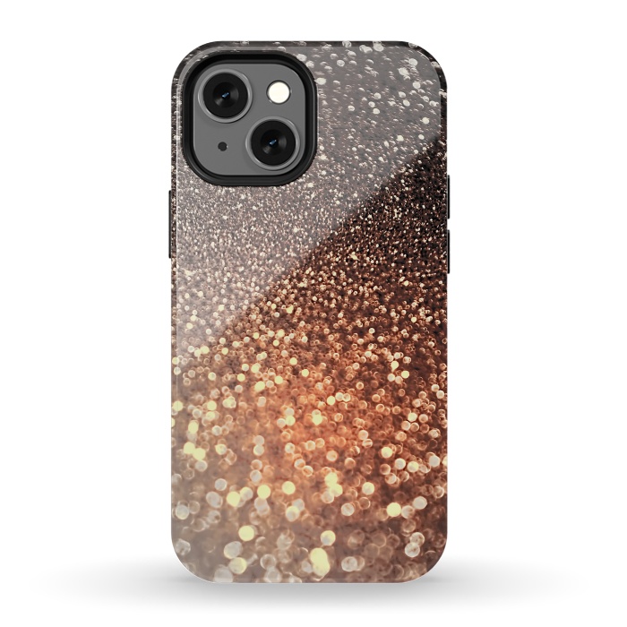 iPhone 13 mini StrongFit Cappuccino Glitter by  Utart