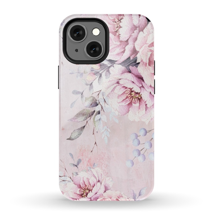 iPhone 13 mini StrongFit Vintage roses and Peonies by  Utart
