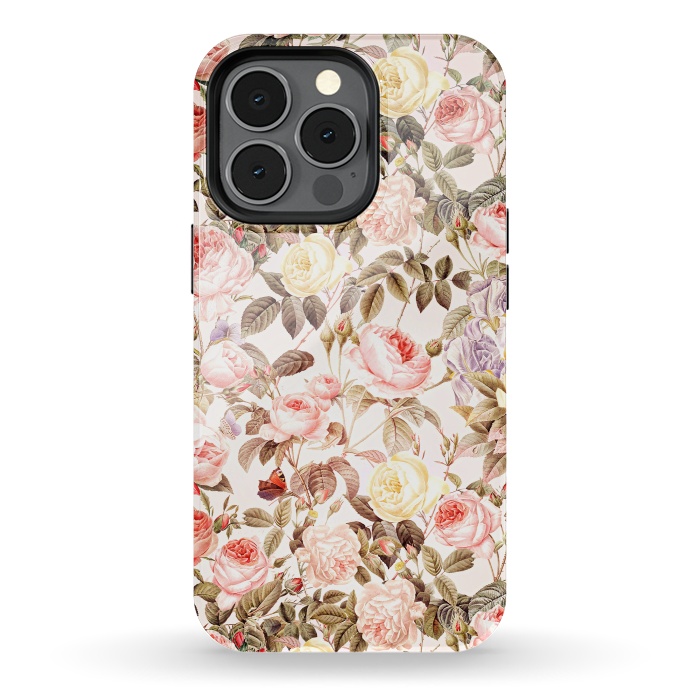 iPhone 13 pro StrongFit Vintage Roses Pattern by  Utart