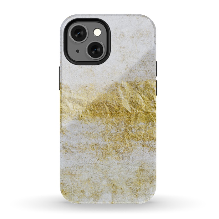 iPhone 13 mini StrongFit Concrete And Gold 2 by Andrea Haase