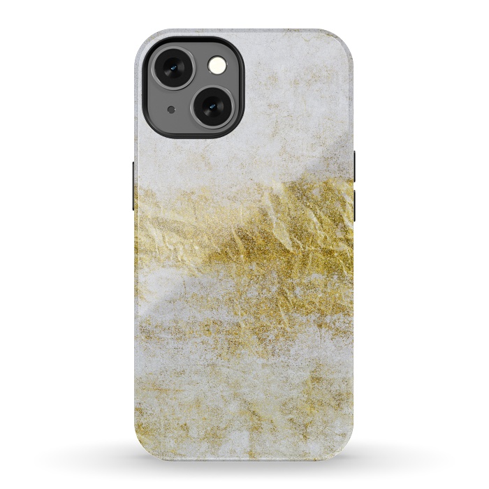 iPhone 13 StrongFit Concrete And Gold 2 by Andrea Haase