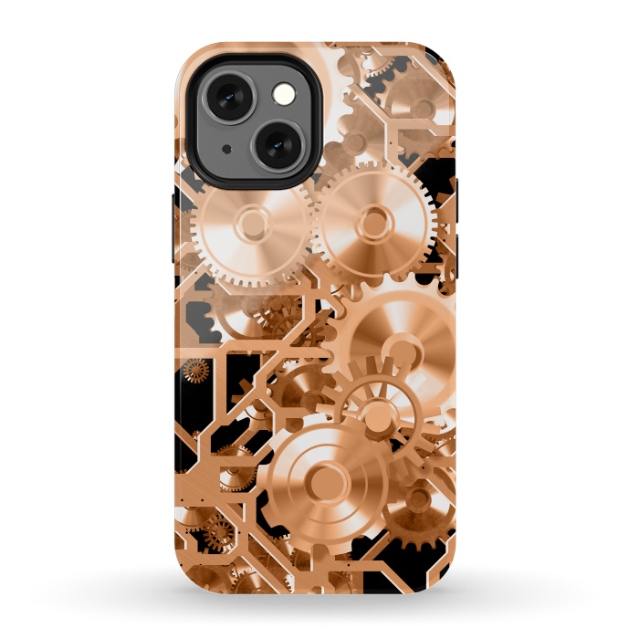 iPhone 13 mini StrongFit Copper Steampunk by Andrea Haase