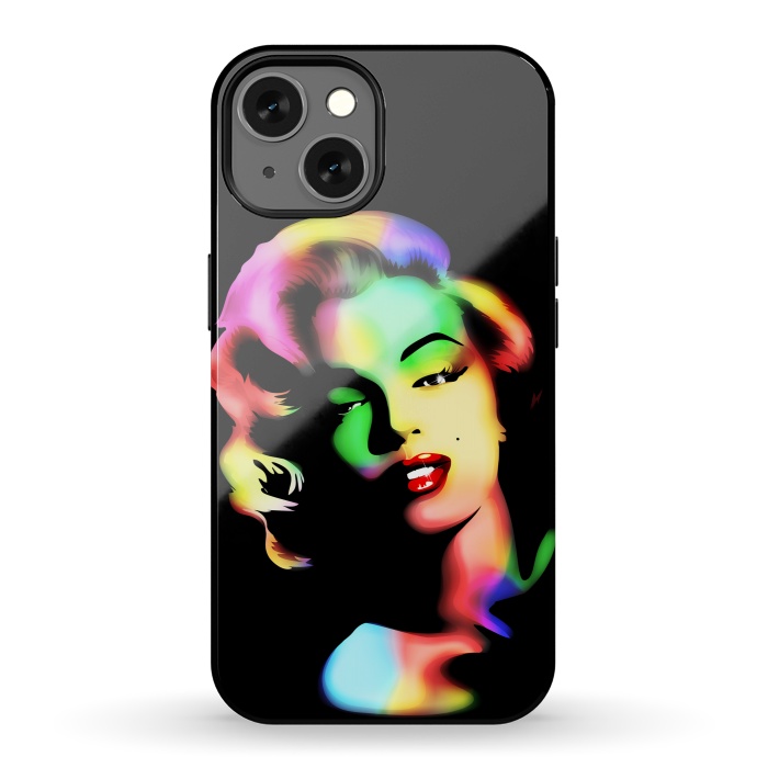 iPhone 13 StrongFit Marilyn Monroe Rainbow Colors  by BluedarkArt