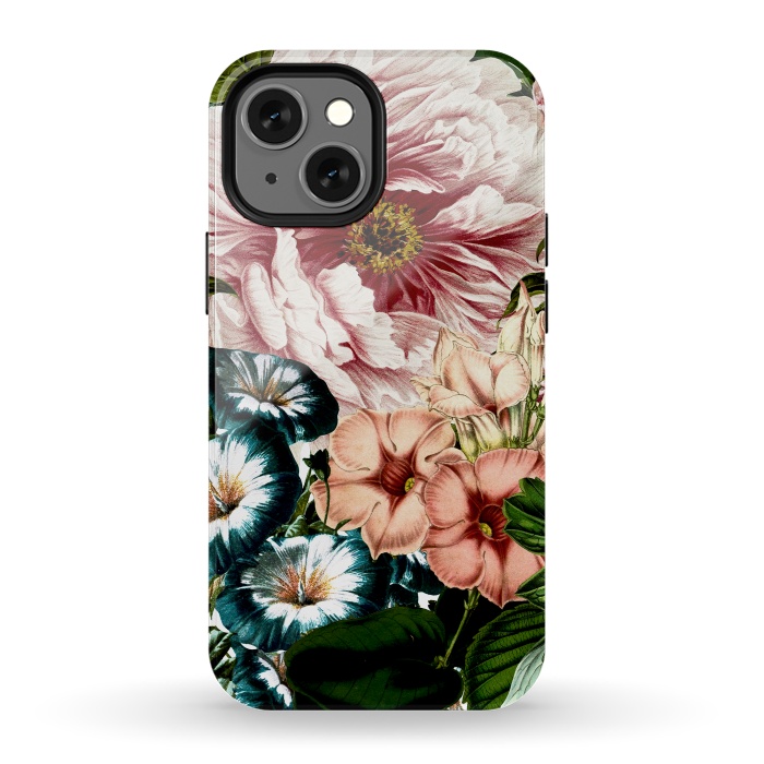 iPhone 13 mini StrongFit Vintage Peony and Little Bell by  Utart