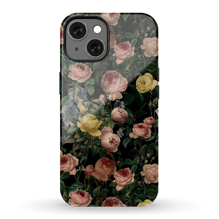iPhone 13 StrongFit Night Vintage Roses by  Utart