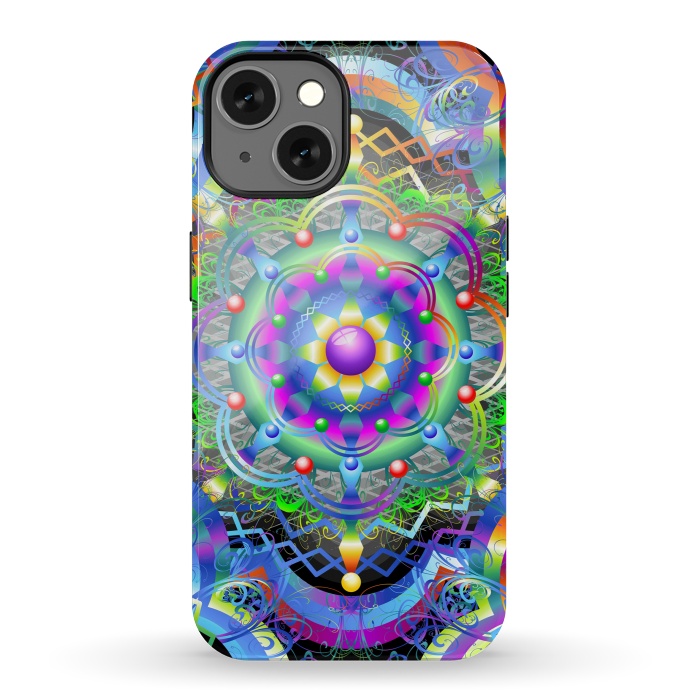 iPhone 13 StrongFit Mandala Universe Psychedelic  by BluedarkArt