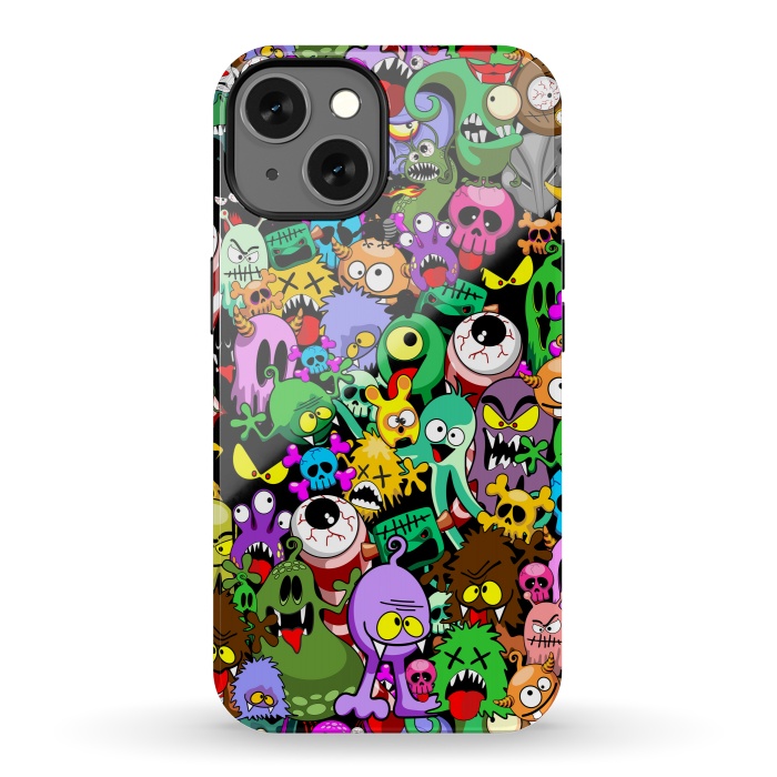 iPhone 13 StrongFit Monsters Doodles Characters Saga by BluedarkArt
