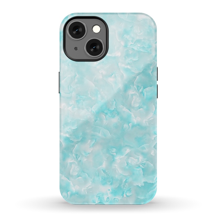 iPhone 13 StrongFit Aqua White Mother of pearl by  Utart