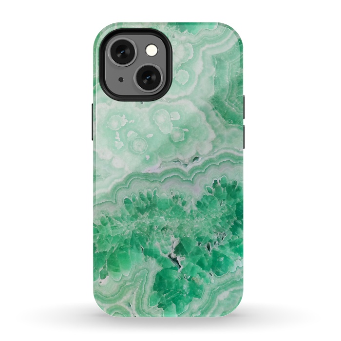 iPhone 13 mini StrongFit Mint Green Agate by  Utart