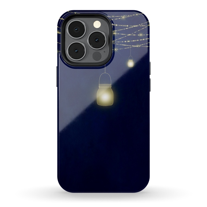 iPhone 13 pro StrongFit Sparkling Light Jars at night by  Utart