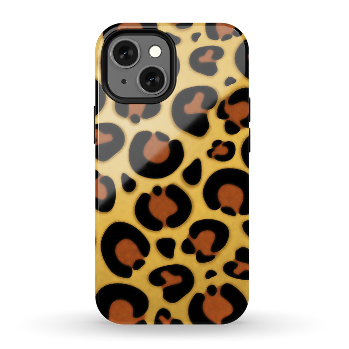 iPhone 13 mini StrongFit Jaguar Leopard Fur Texture by BluedarkArt