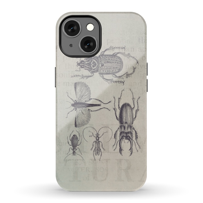 iPhone 13 StrongFit Vintage Beetles And Bugs by Andrea Haase