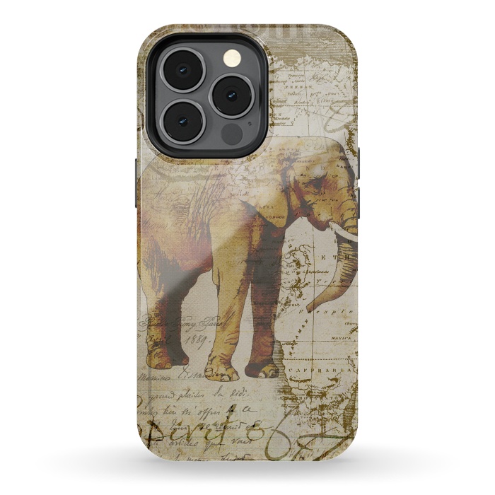 iPhone 13 pro StrongFit African Elephant by Andrea Haase