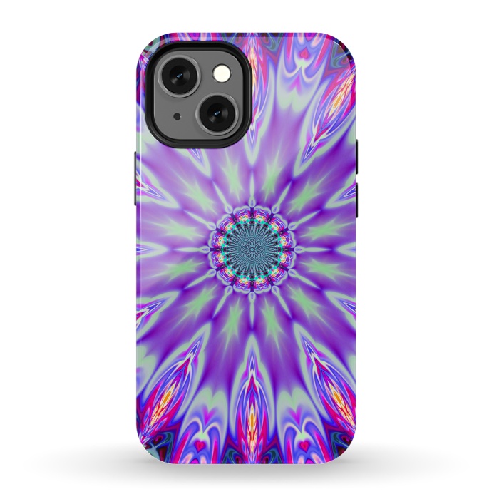 iPhone 13 mini StrongFit ultra violet mandala by haroulita