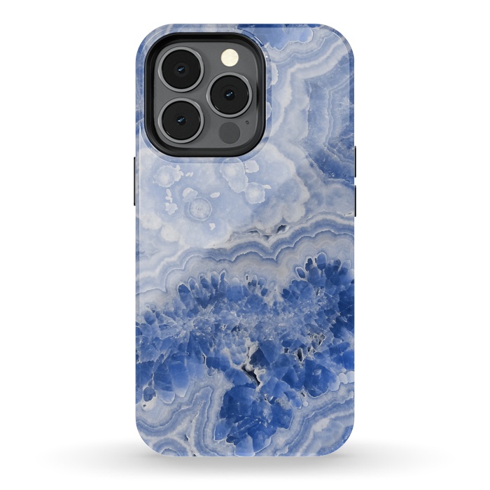 iPhone 13 pro StrongFit Light Blue Chrystal Agate by  Utart