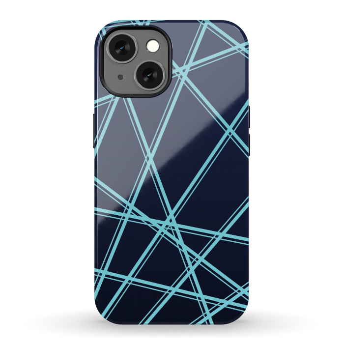 iPhone 13 StrongFit BLUE LINES PATTERN by MALLIKA