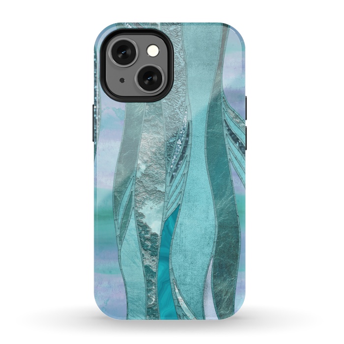 iPhone 13 mini StrongFit Turquoise Green Glamour by Andrea Haase