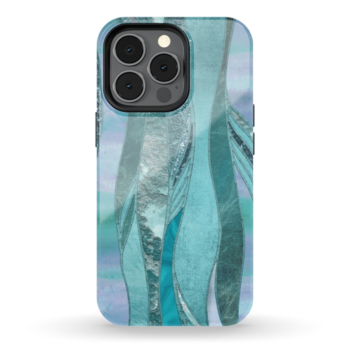 iPhone 13 pro StrongFit Turquoise Green Glamour by Andrea Haase
