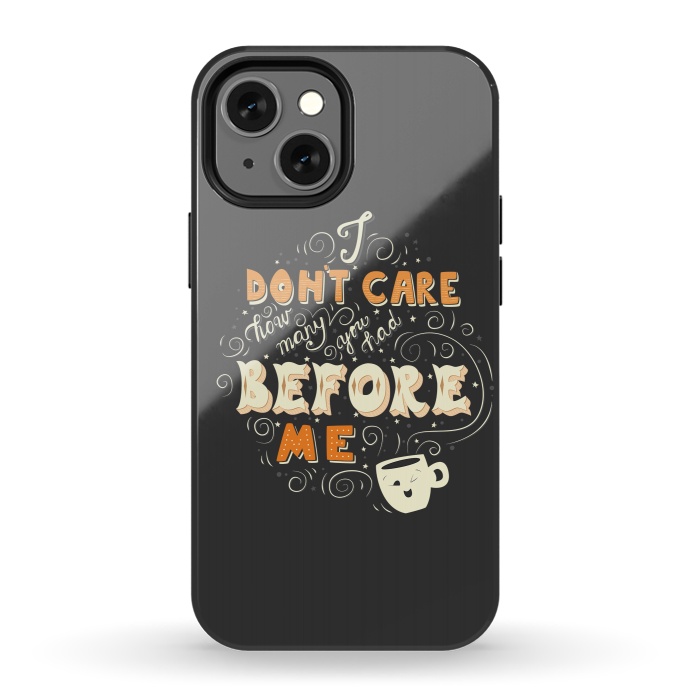 iPhone 13 mini StrongFit Coffee typography funny design by Jelena Obradovic