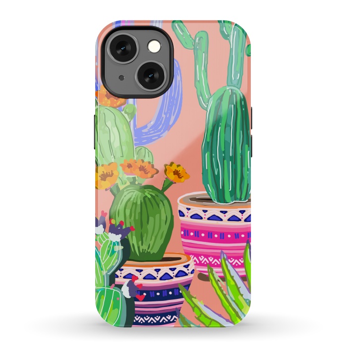 iPhone 13 StrongFit Cactus wonderland by MUKTA LATA BARUA