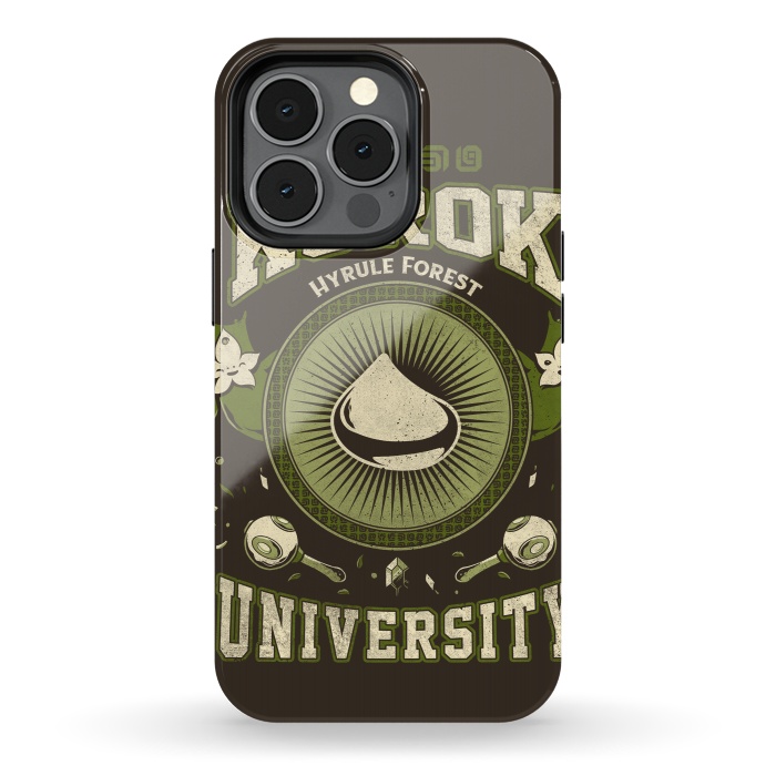 iPhone 13 pro StrongFit Korok University by Ilustrata
