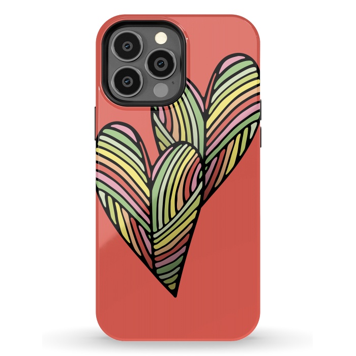 iPhone 13 Pro Max StrongFit Two Hearts by Majoih