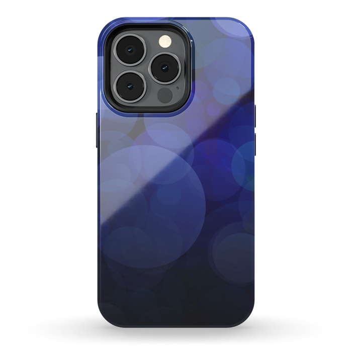 iPhone 13 pro StrongFit Magical Blue Bokeh Lights by Andrea Haase