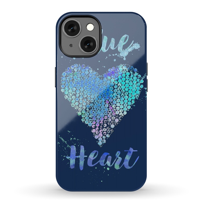 iPhone 13 StrongFit Blue Heart  by Andrea Haase