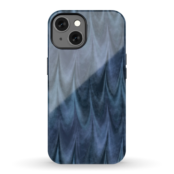 iPhone 13 StrongFit Blue Wbstract Waves by Andrea Haase