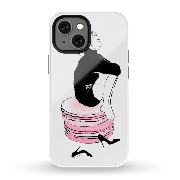 iPhone 13 mini StrongFit Elegant Macaron Girl by Martina