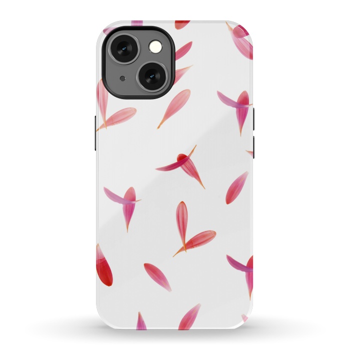 iPhone 13 StrongFit Red Rose Leaves by Creativeaxle