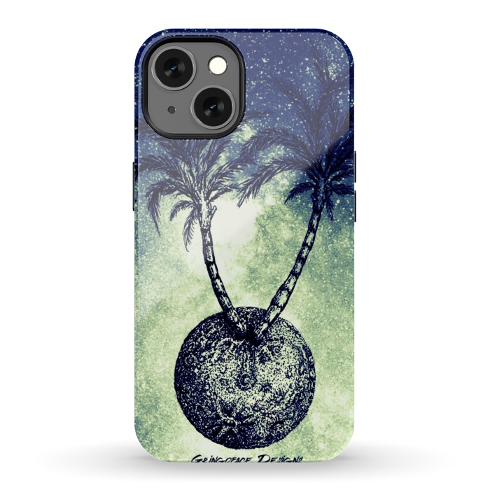 iPhone 13 StrongFit Paradise is on the Moon by Gringoface Designs