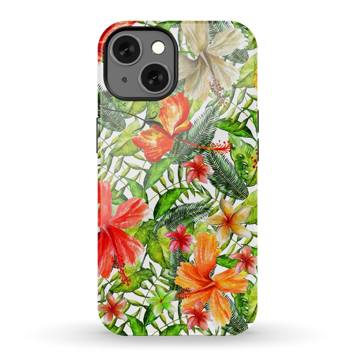 iPhone 13 StrongFit Hibiscus Pattern by  Utart