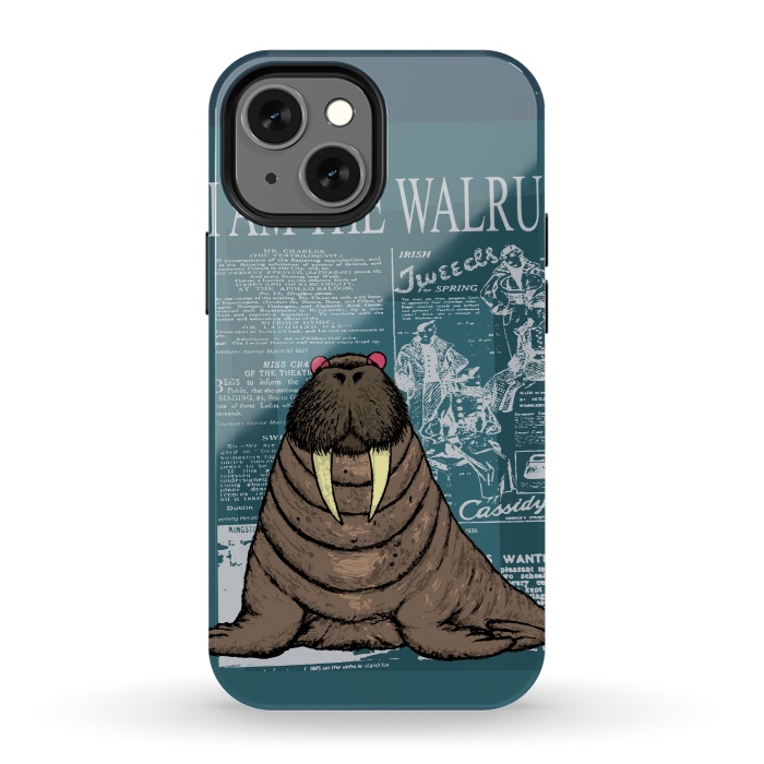 iPhone 13 mini StrongFit I am the walrus by Mangulica