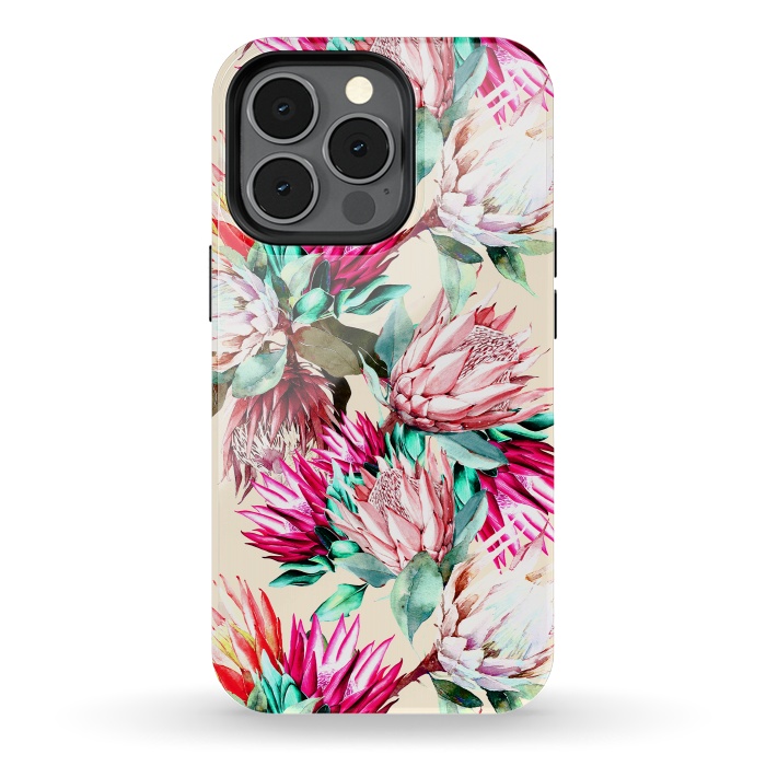 iPhone 13 pro StrongFit King proteas bloom II by Mmartabc