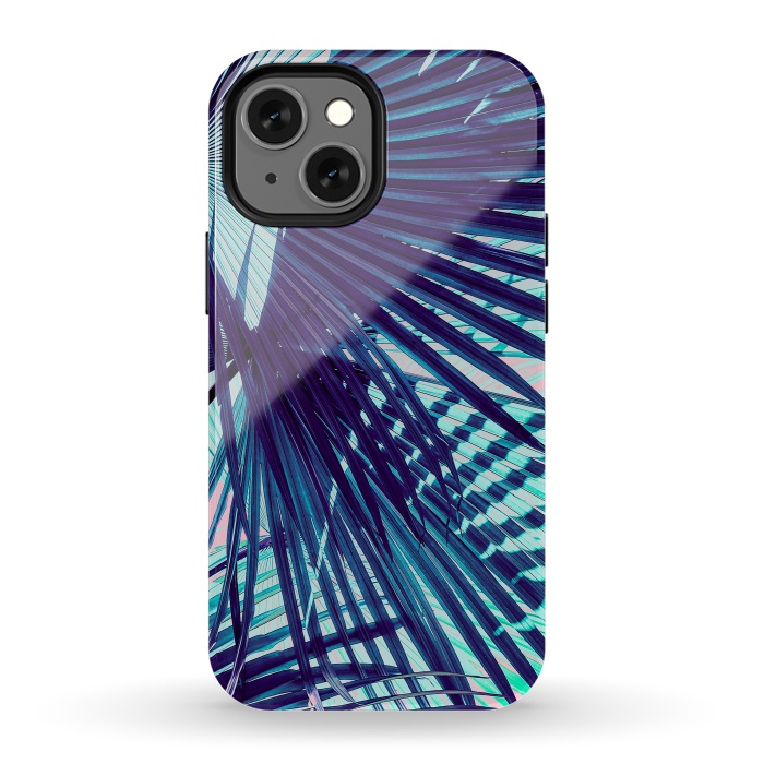 iPhone 13 mini StrongFit Palm leaf on the beach by Mmartabc