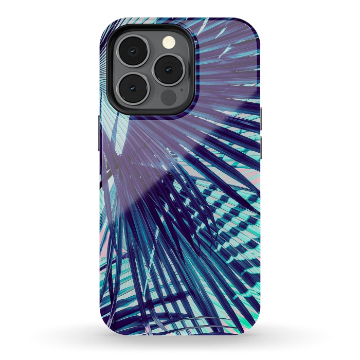 iPhone 13 pro StrongFit Palm leaf on the beach by Mmartabc