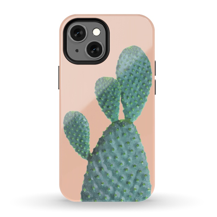 iPhone 13 mini StrongFit Cactus Watercolor by Alemi