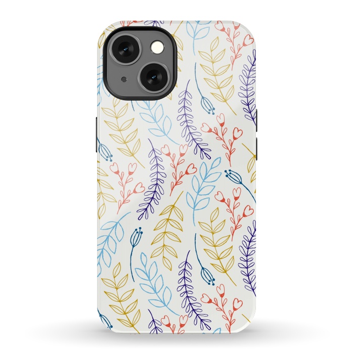 iPhone 13 StrongFit Natural Leaves by Creativeaxle