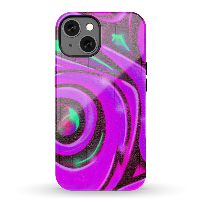 iPhone 13 StrongFit Pink Graffiti by Andrea Haase